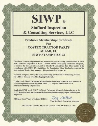 Siwp producer membership certificate 1 | certifications awards | costex