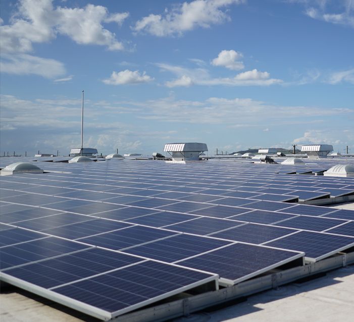 Solar panels roof top1 | eco friendly facility